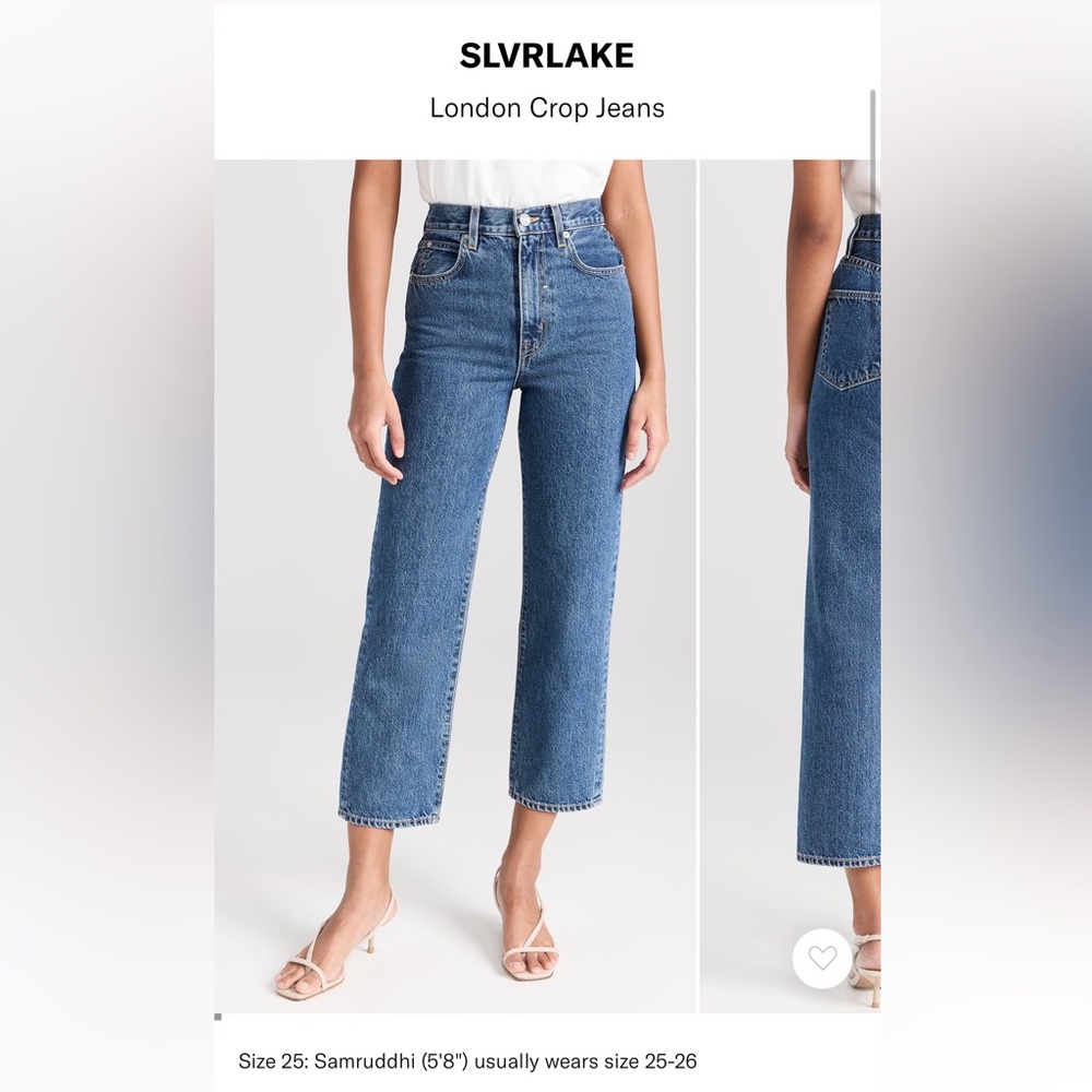 Slvrlake London Crop Denim